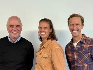vlnr Peter de Bruin, Ilse Schellekens en Niek Pot.